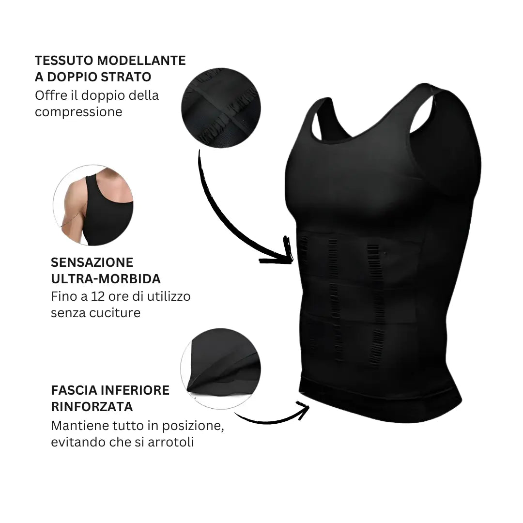 AuraFit Tank™ - Canotta Compressione Uomo