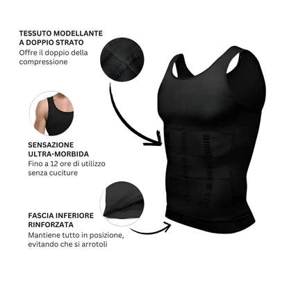 AuraFit Tank™ - Canotta Compressione Uomo